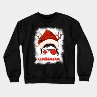 Canada girl, Canadian Christmas gift , Regalo Navidad Canada Crewneck Sweatshirt